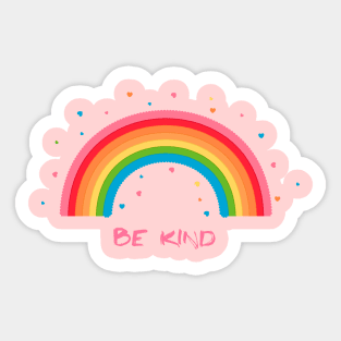 Be Kind - Cute Rainbow Sticker